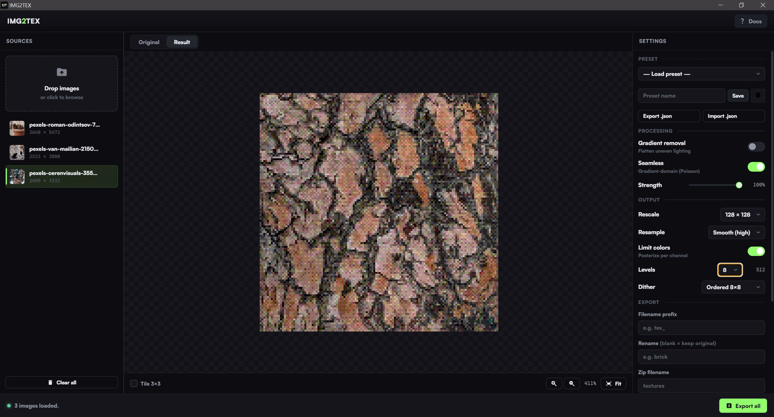 IMG2TEX screenshot 3