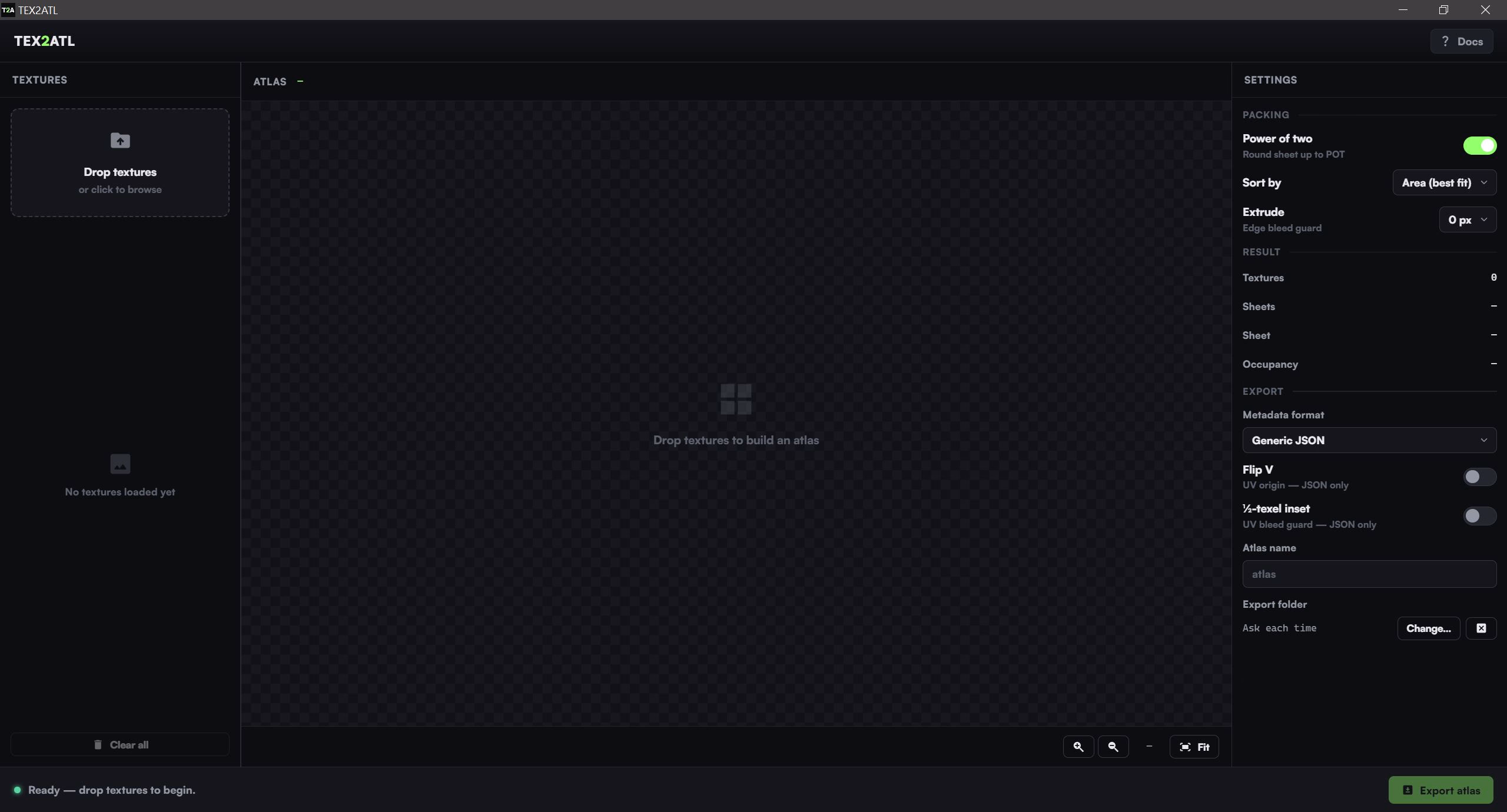 TEX2ATL screenshot 1